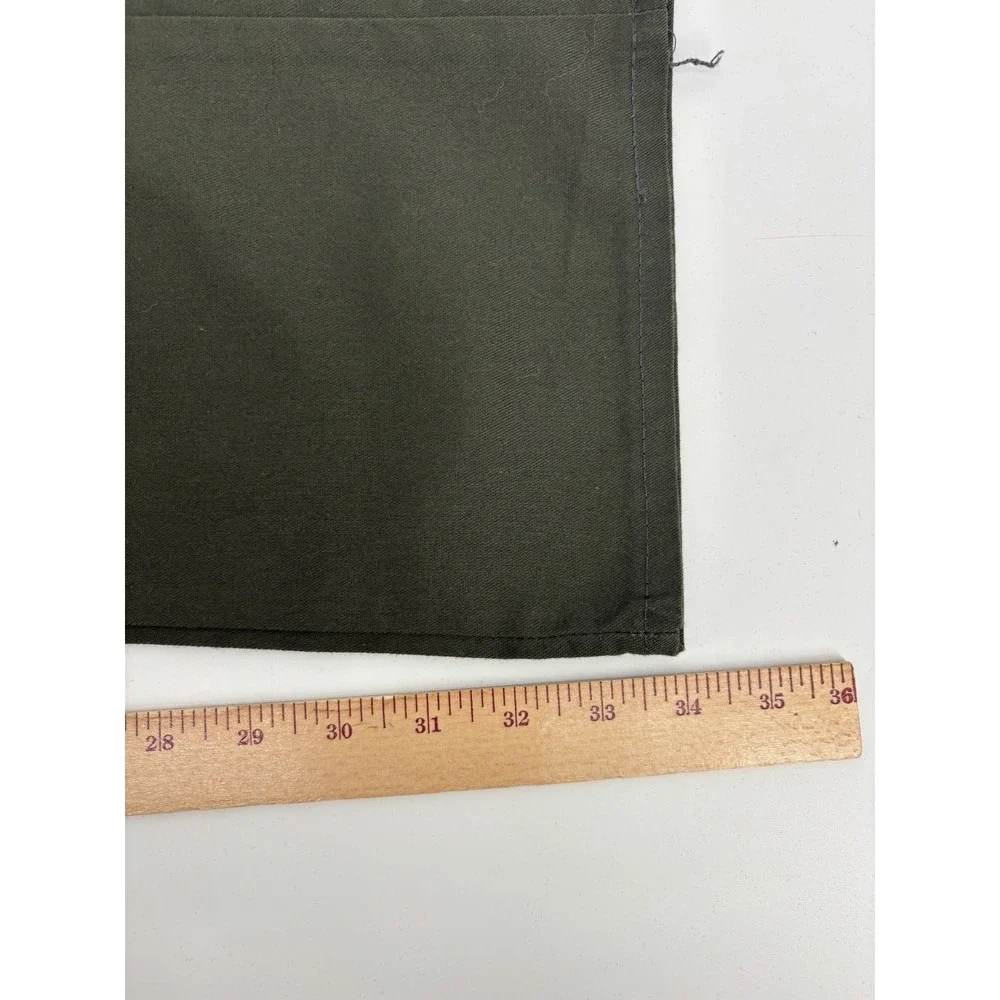 Ely Cattleman Carpenter Pants Mens 27x34 Dark Olive Twill Orange Stitching